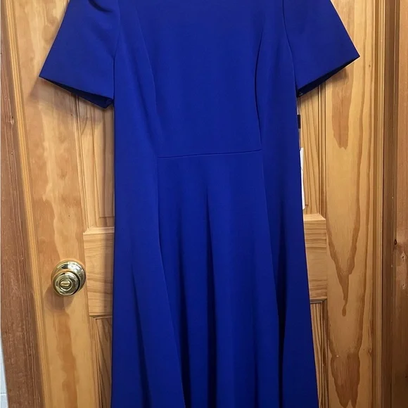 knee length dresses for ladies Calvin Klein Crepe Midi Dress